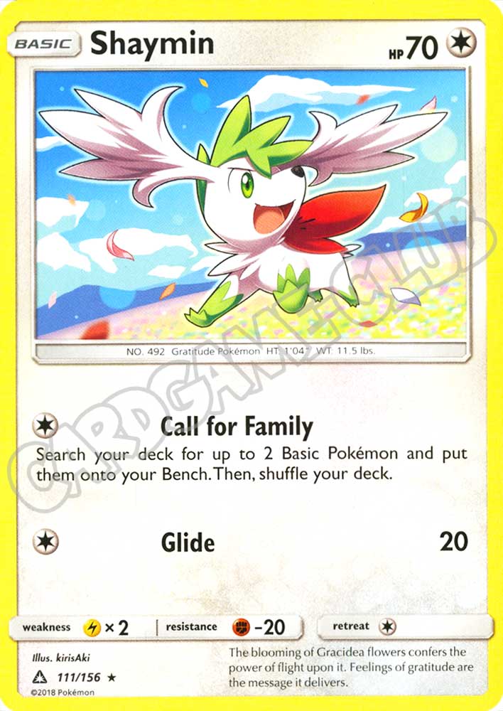 111 / 156 Shaymin rara normale (EN) -NEAR MINT-