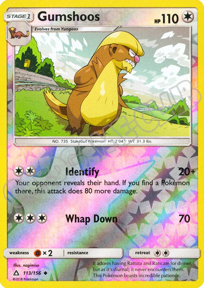 113 / 156 Gumshoos non comune foil reverse (EN) -NEAR MINT-