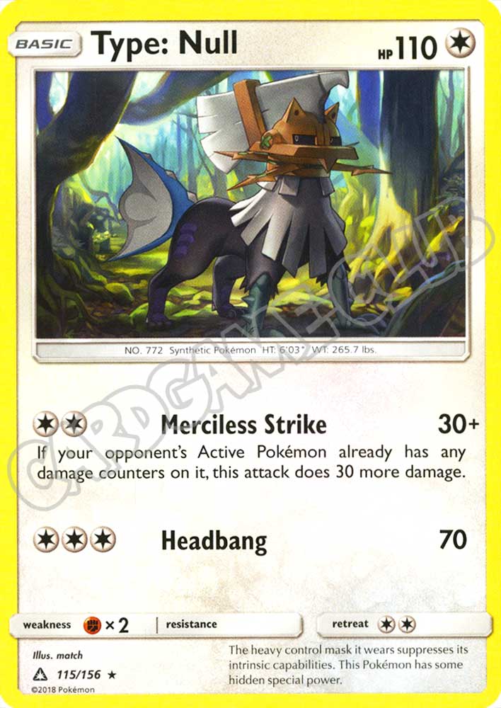 115 / 156 Type: Null rara normale (EN) -NEAR MINT-