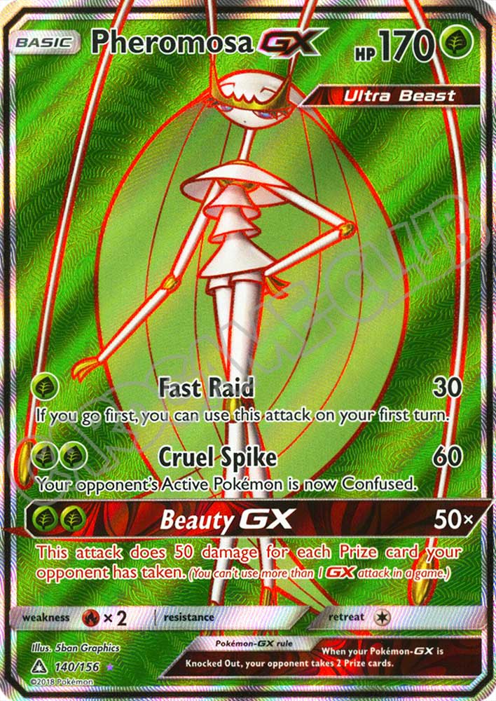 140 / 156 Pheromosa GX ultra rara foil (EN) -NEAR MINT-