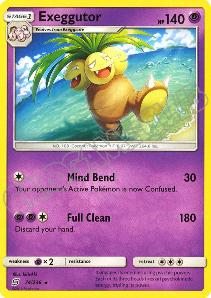 074 / 236 Exeggutor rara normale (EN) -NEAR MINT-