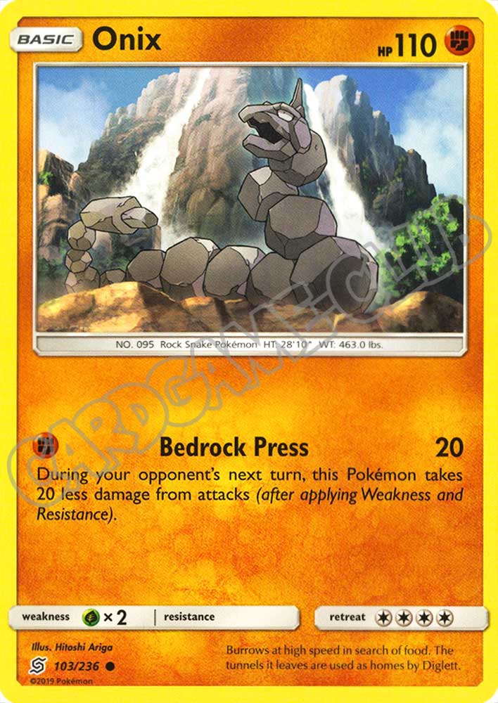 103 / 236 Onix comune normale (EN) -NEAR MINT-