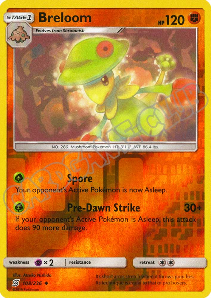 108 / 236 Breloom non comune foil reverse (EN) -NEAR MINT-