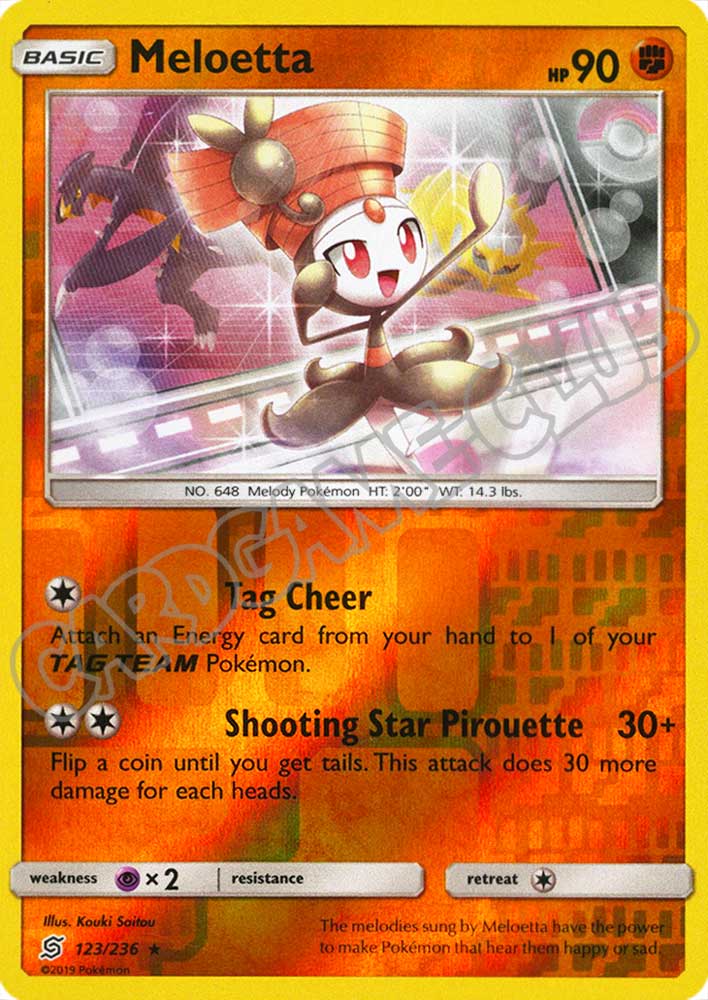 123 / 236 Meloetta rara foil reverse (EN) -NEAR MINT-