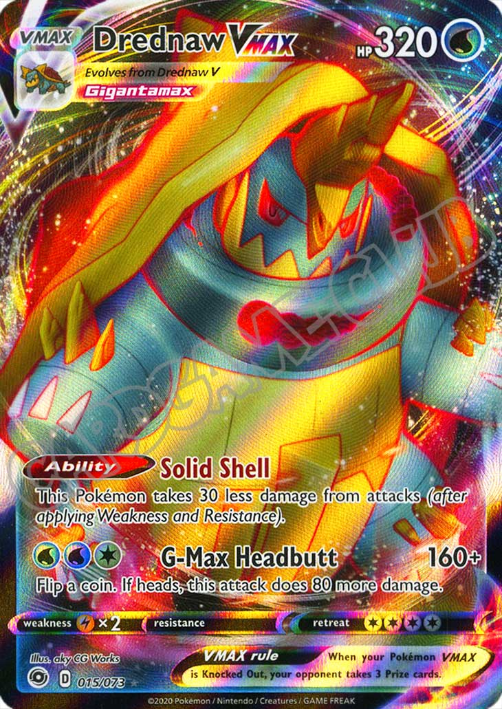 15 / 73 Drednaw VMAX rara VMAX foil (EN) -NEAR MINT-