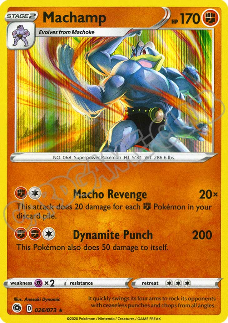 26 / 73 Machamp rara foil (EN) -NEAR MINT-