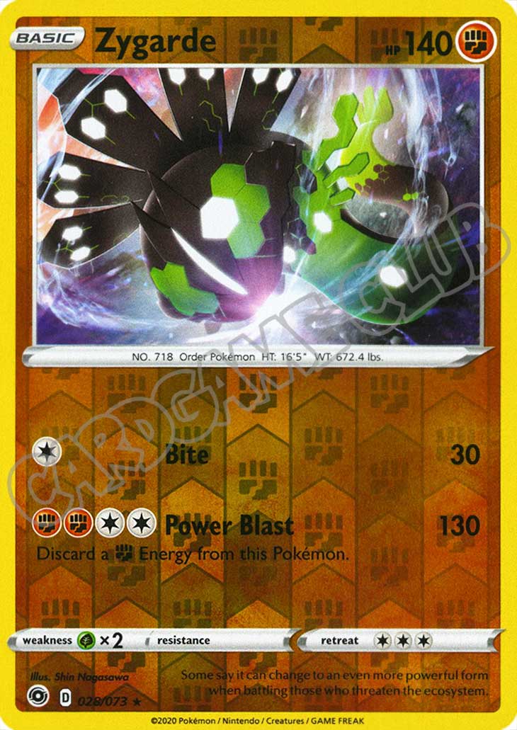 28 / 73 Zygarde rara foil reverse (EN) -NEAR MINT-