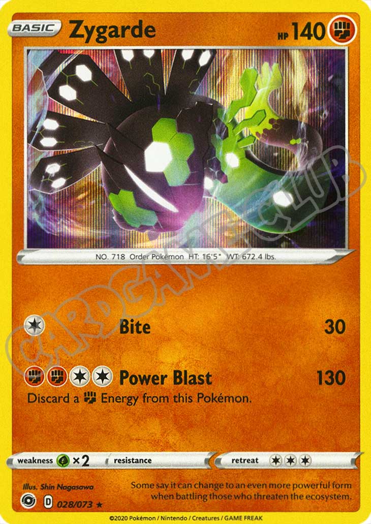 28 / 73 Zygarde rara foil (EN) -NEAR MINT-