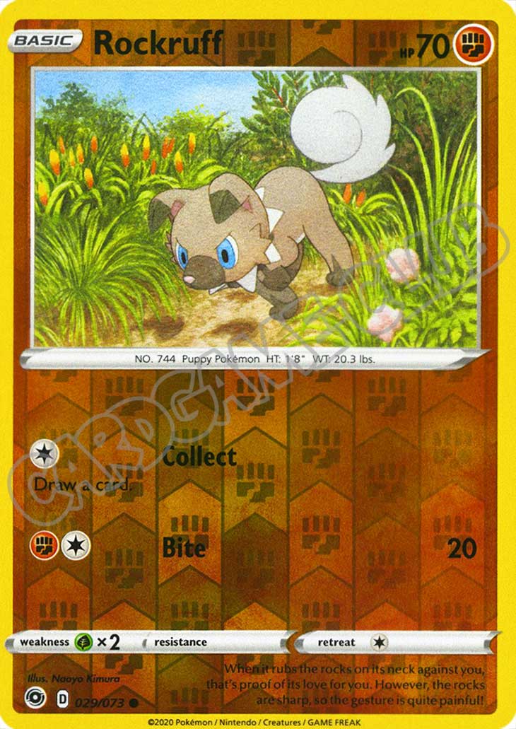 29 / 73 Rockruff comune foil reverse (EN) -NEAR MINT-