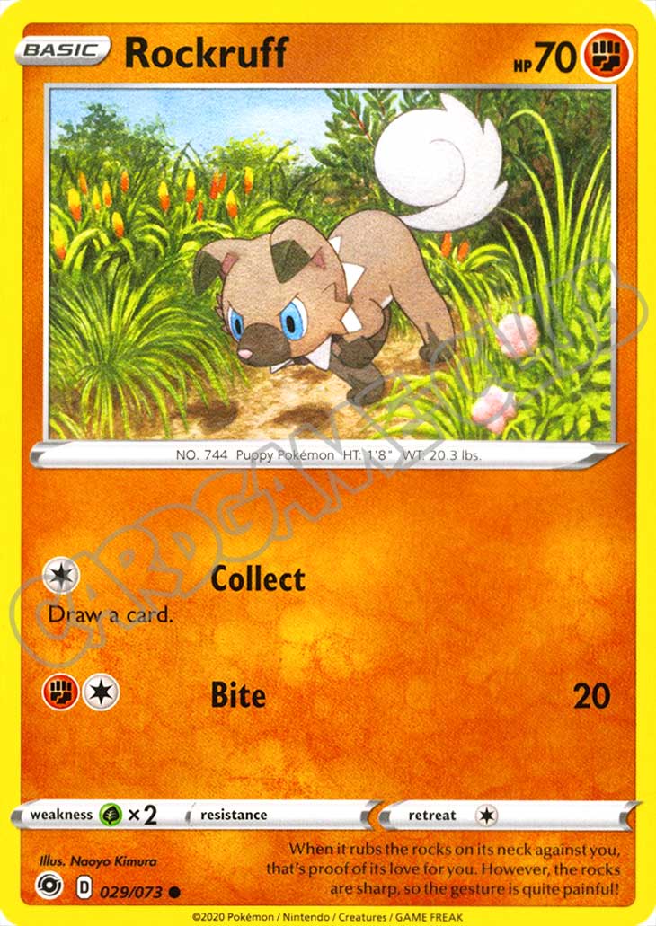29 / 73 Rockruff comune normale (EN) -NEAR MINT-