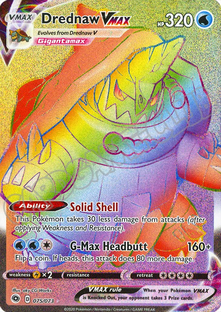 75 / 73 Drednaw VMAX rara segreta foil (EN) -NEAR MINT-