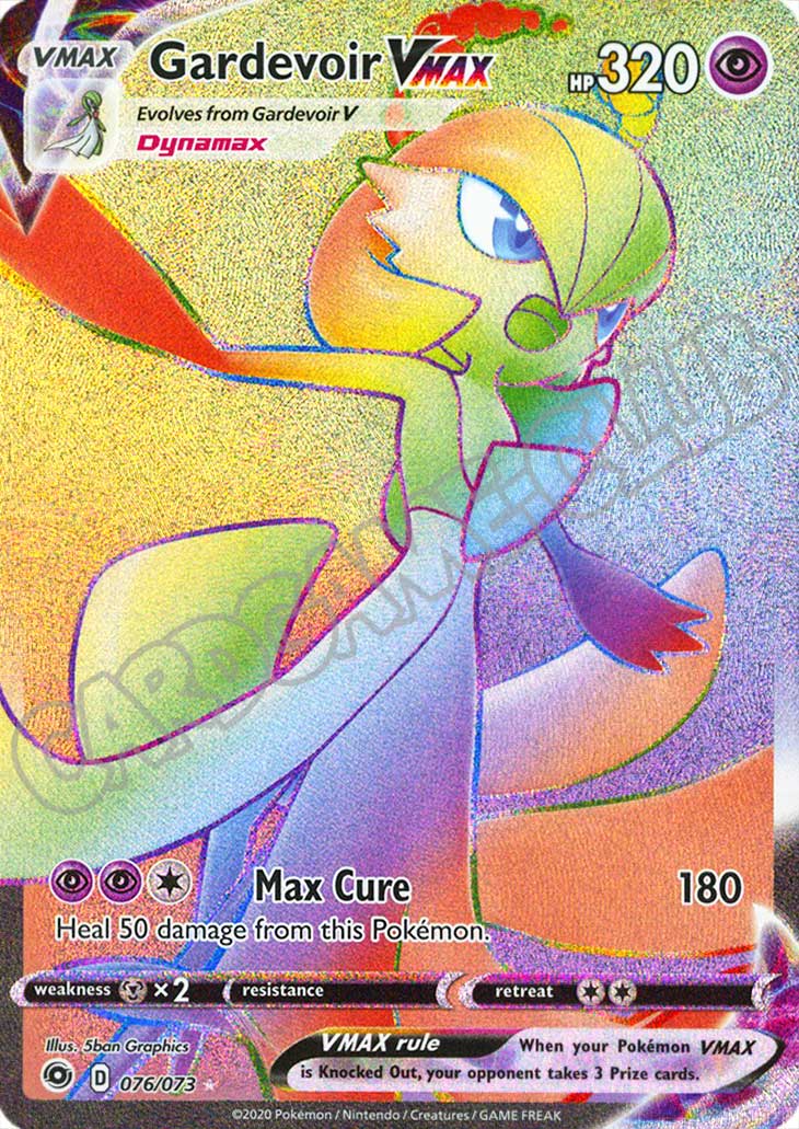 76 / 73 Gardevoir VMAX rara segreta foil (EN) -NEAR MINT-