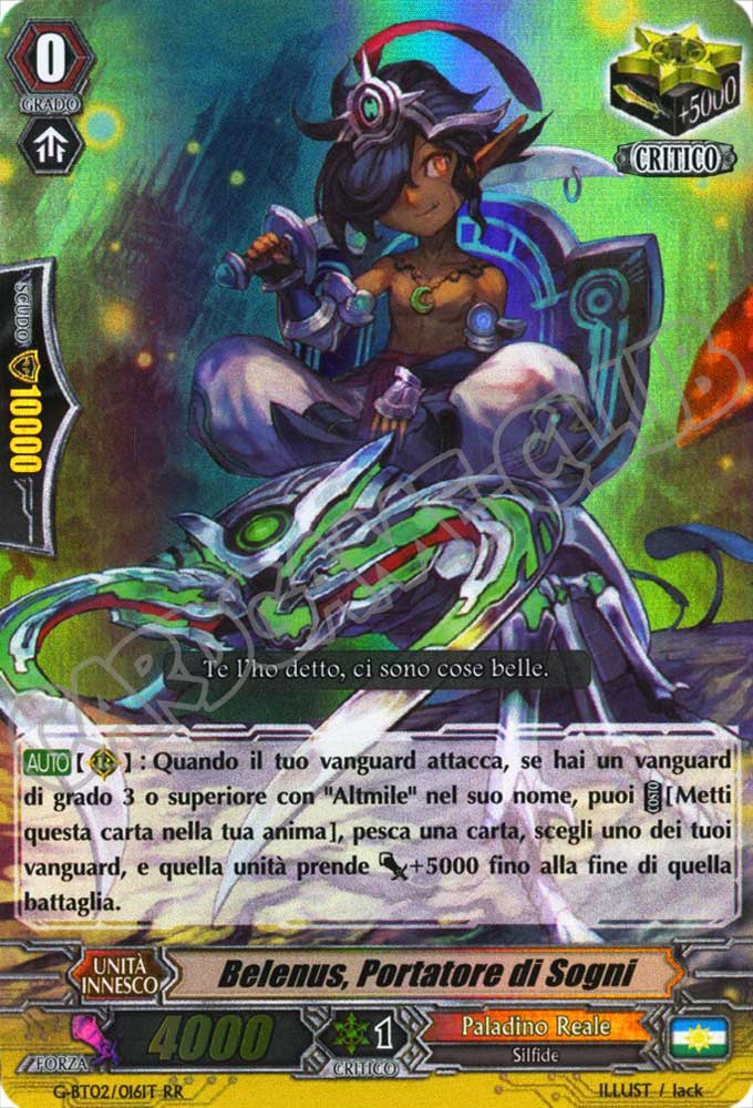 G-BT02-IT016 Belenus, Portatore di Sogni doppia rara foil (IT) -NEAR MINT-