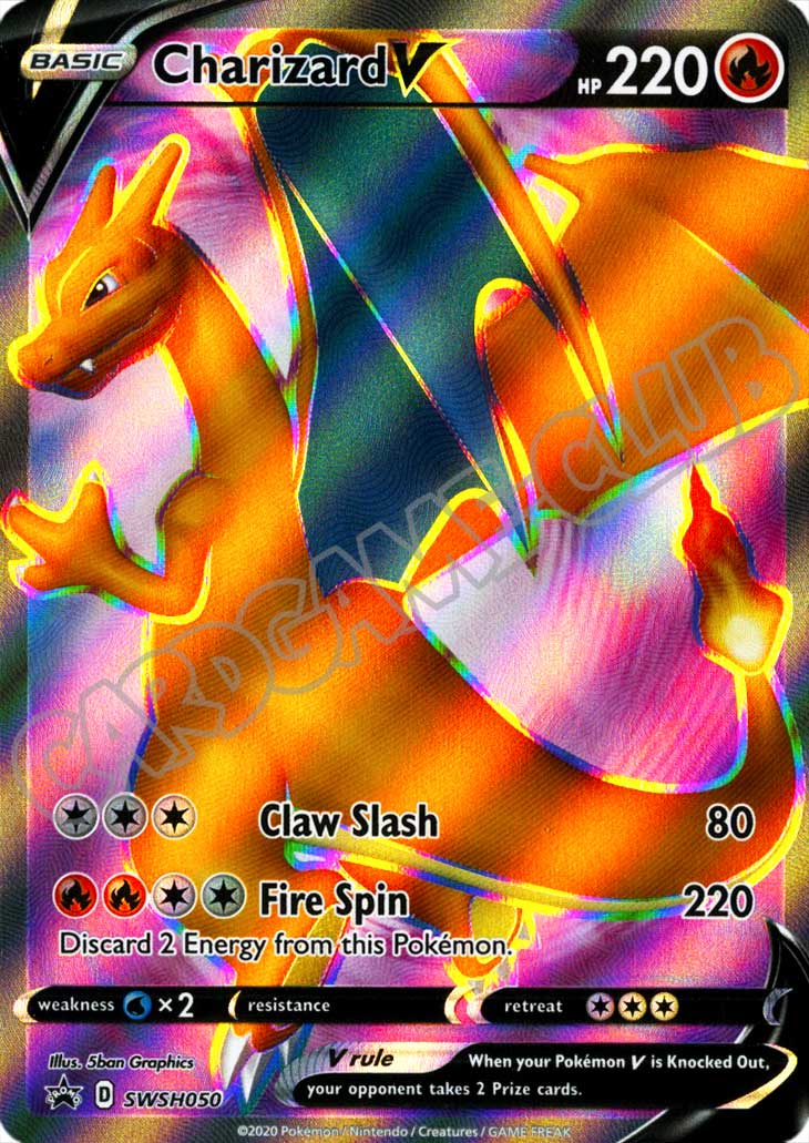 SWSH050 Charizard V rara V foil (EN) -NEAR MINT-