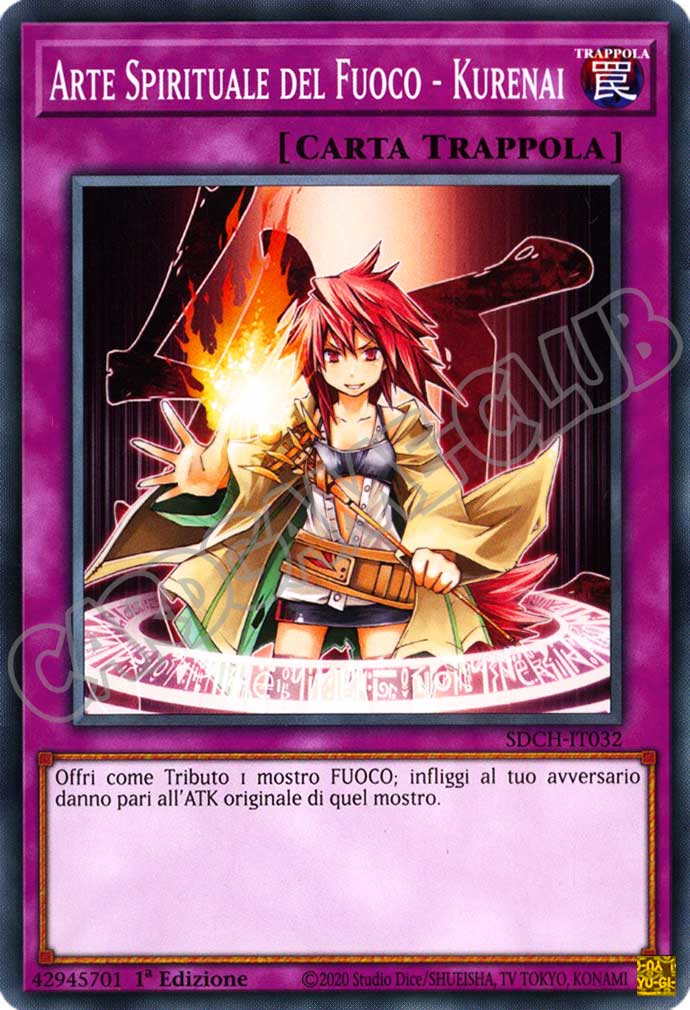 SDCH-IT032 Arte Spirituale del Fuoco - Kurenai comune 1a Edizione (IT) -NEAR MINT-