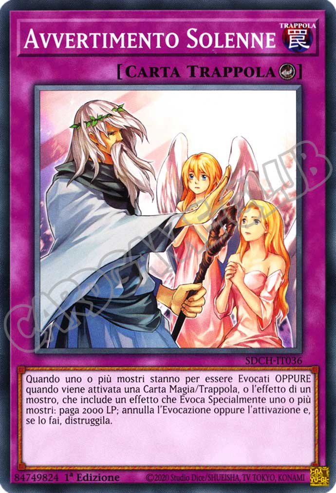 SDCH-IT036 Avvertimento Solenne comune 1a Edizione (IT) -NEAR MINT-