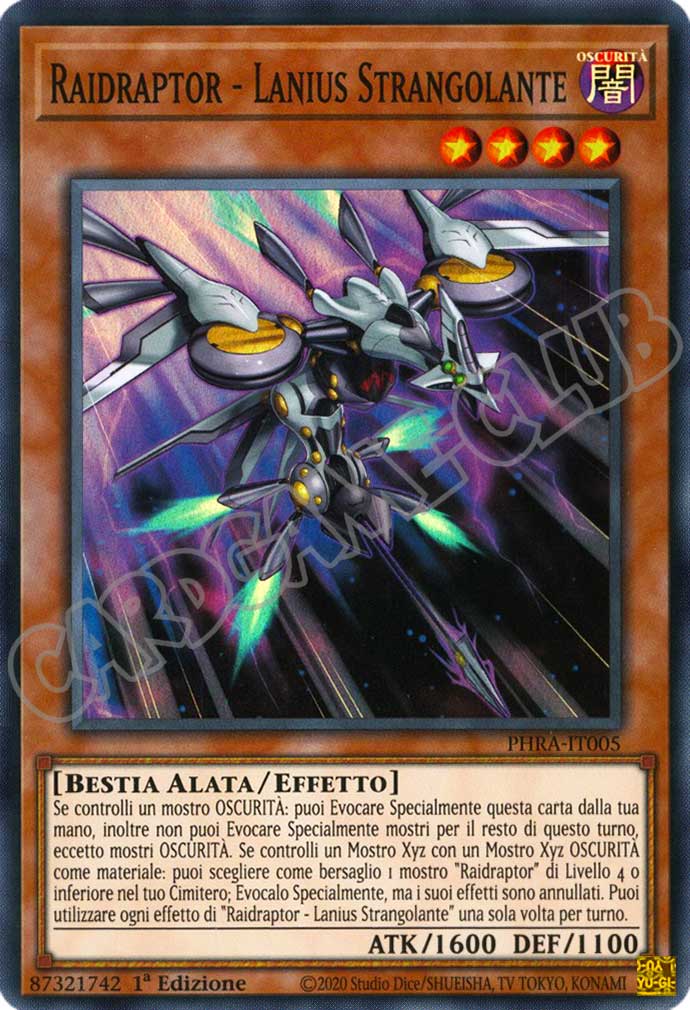 PHRA-IT005 Raidraptor - Lanius Strangolante super rara 1a Edizione (IT) -NEAR MINT-