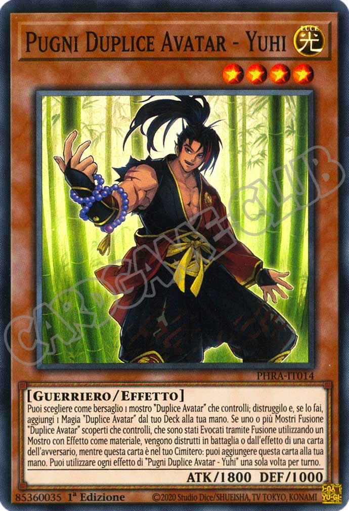 PHRA-IT014 Pugni Duplice Avatar - Yuhi super rara 1a Edizione (IT) -NEAR MINT-