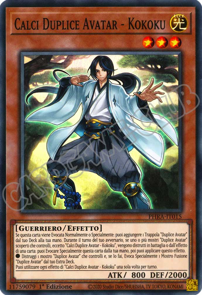PHRA-IT015 Calci Duplice Avatar - Kokoku super rara 1a Edizione (IT) -NEAR MINT-
