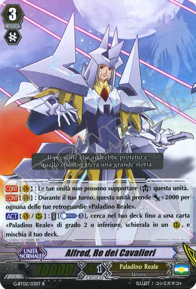 G-BT02-IT031 Alfred, Re dei Cavalieri rara foil (IT) -NEAR MINT-