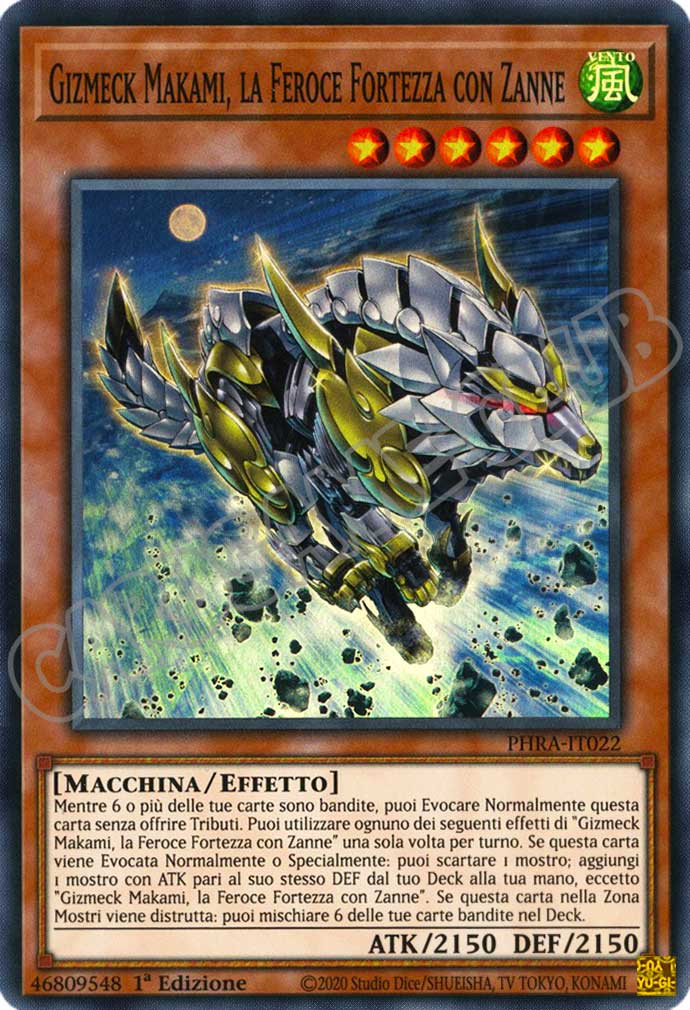 PHRA-IT022 Gizmeck Makami, la Feroce Fortezza con Zanne super rara 1a Edizione (IT) -NEAR MINT-