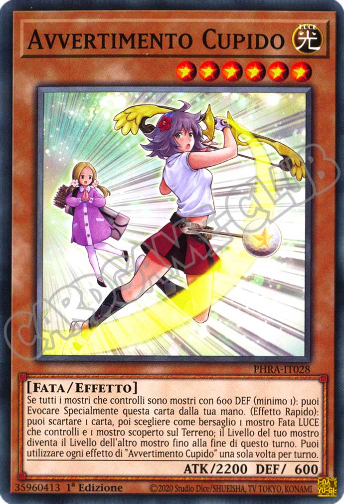 PHRA-IT028 Avvertimento Cupido comune 1a Edizione (IT) -NEAR MINT-