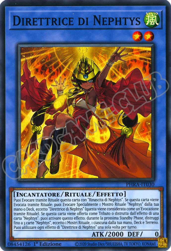 PHRA-IT030 Direttrice di Nephtys super rara 1a Edizione (IT) -NEAR MINT-