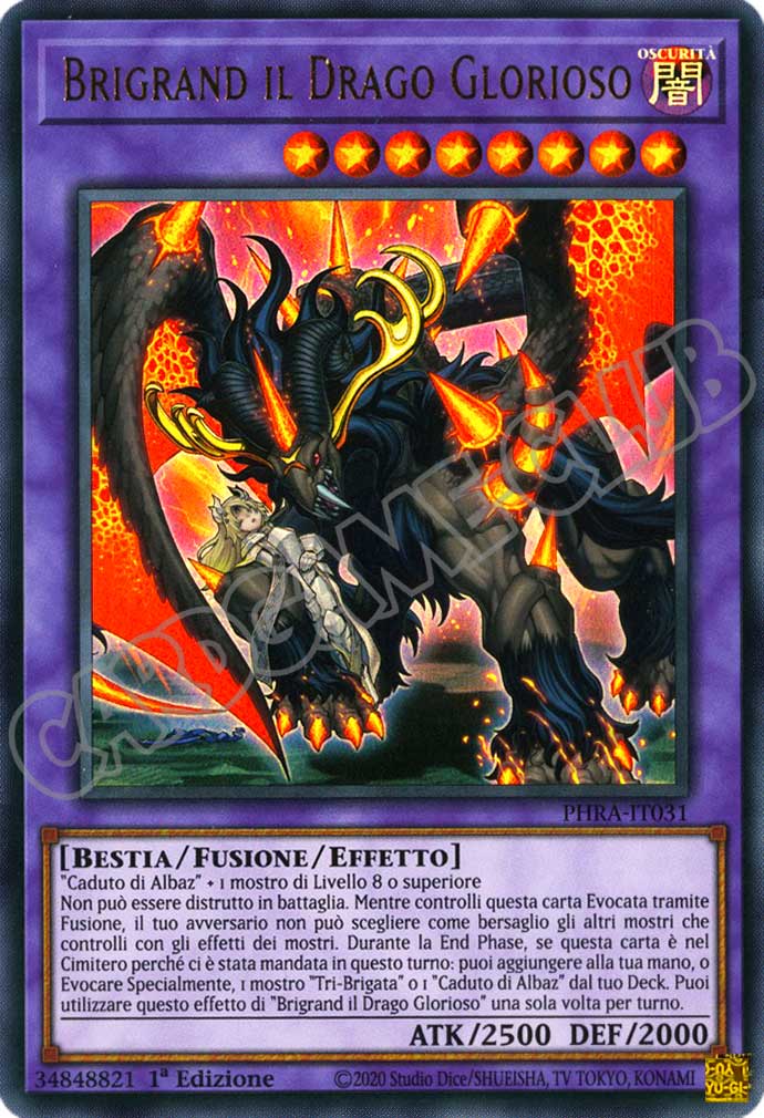 PHRA-IT031 Brigrand il Drago Glorioso ultra rara 1a Edizione (IT) -NEAR MINT-