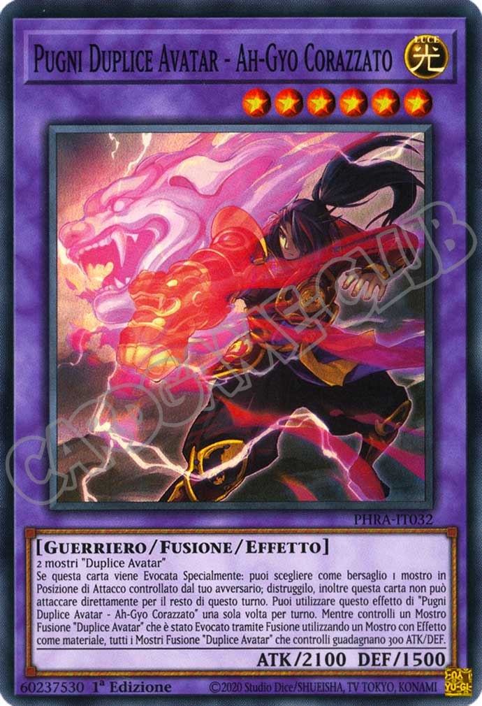 PHRA-IT032 Pugni Duplice Avatar - Ah-Gyo Corazzato super rara 1a Edizione (IT) -NEAR MINT-
