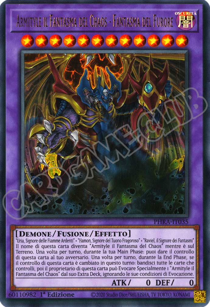 PHRA-IT035 Armityle il Fantasma del Chaos - Fantasma del Furore ultra rara 1a Edizione (IT) -NEAR MINT-