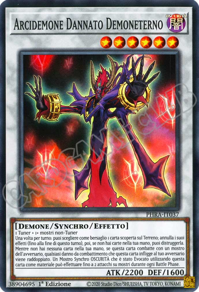 PHRA-IT037 Arcidemone Dannato Demoneterno super rara 1a Edizione (IT) -NEAR MINT-