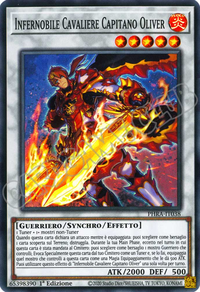 PHRA-IT038 Infernobile Cavaliere Capitano Oliver super rara 1a Edizione (IT) -NEAR MINT-