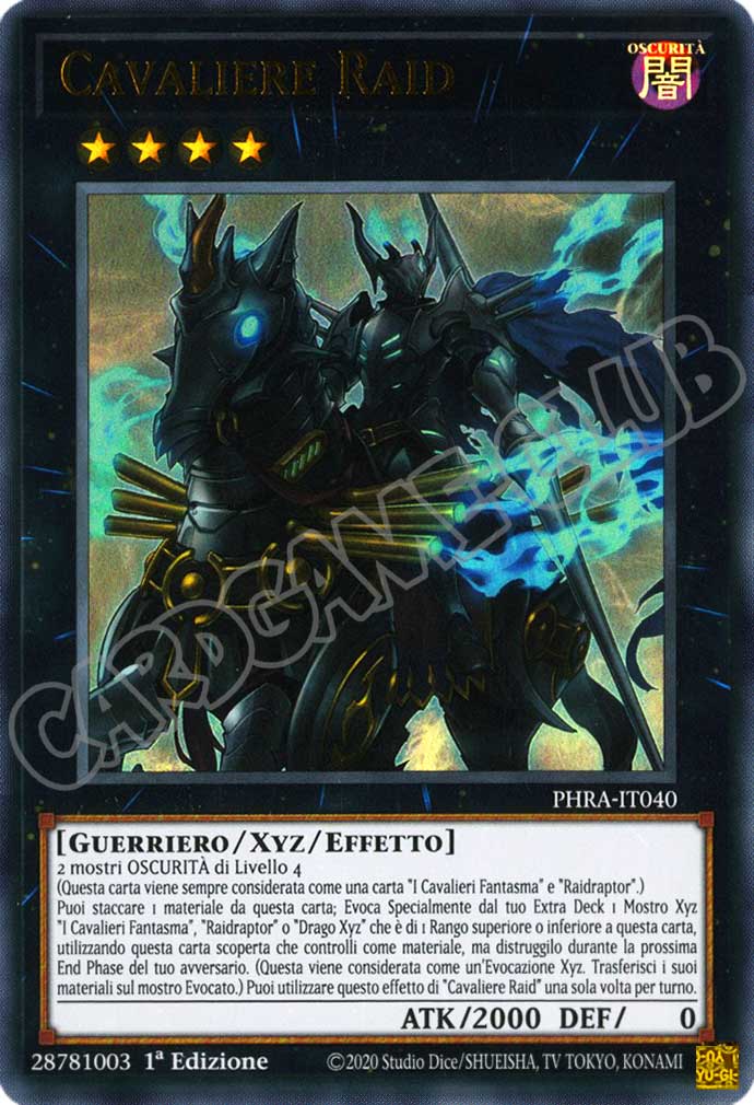 PHRA-IT040 Cavaliere Raid ultra rara 1a Edizione (IT) -NEAR MINT-