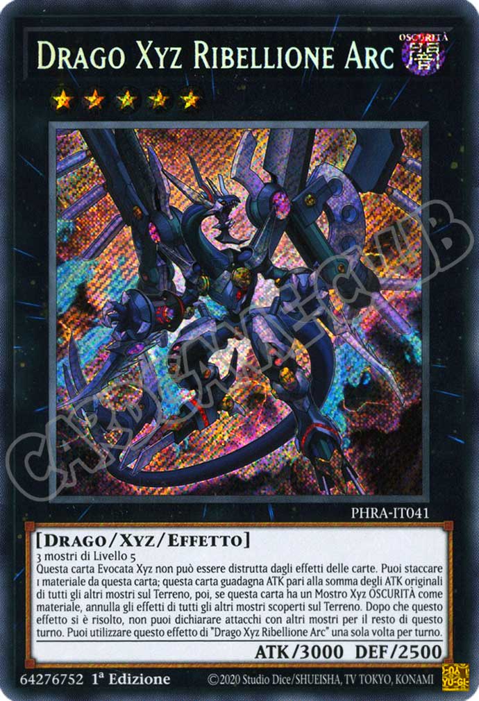 PHRA-IT041 Drago Xyz Ribellione Arc rara segreta 1a Edizione (IT) -NEAR MINT-