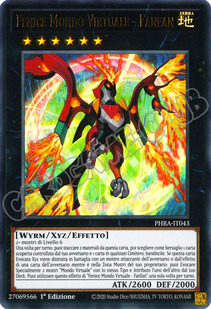 PHRA-IT043 Fenice Mondo Virtuale - Fanfan ultra rara 1a Edizione (IT) -NEAR MINT-