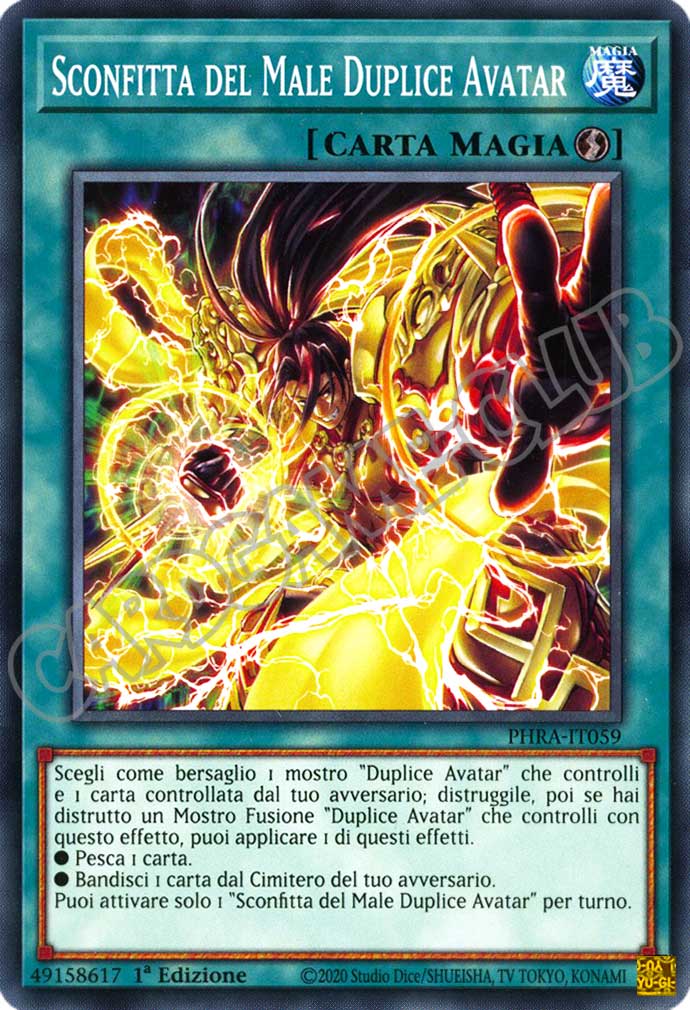 PHRA-IT059 Sconfitta del Male Duplice Avatar comune 1a Edizione (IT) -NEAR MINT-