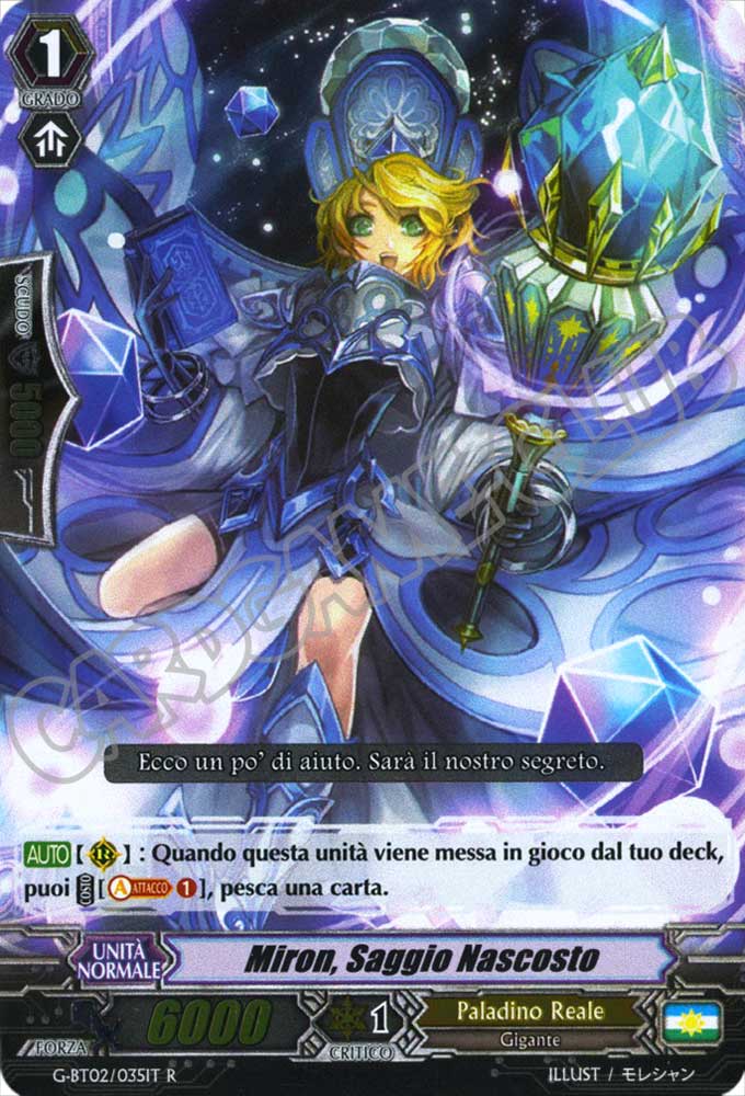 G-BT02-IT035 Miron, Saggio Nascosto rara foil (IT) -NEAR MINT-