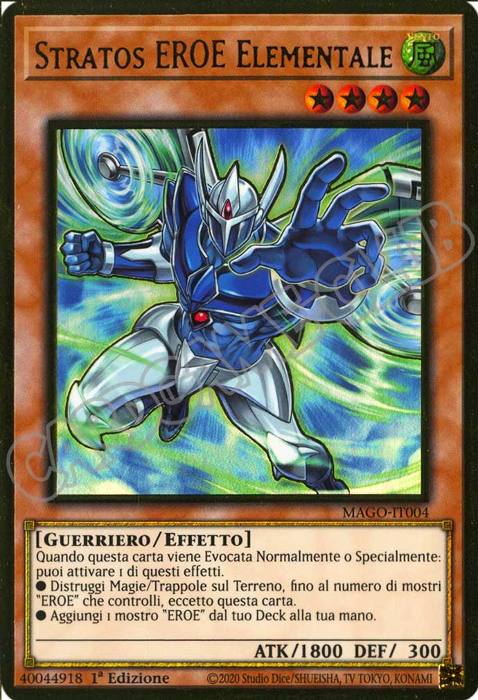 MAGO-IT004 Stratos EROE Elementale premium rara oro 1a Edizione (IT) -NEAR MINT-