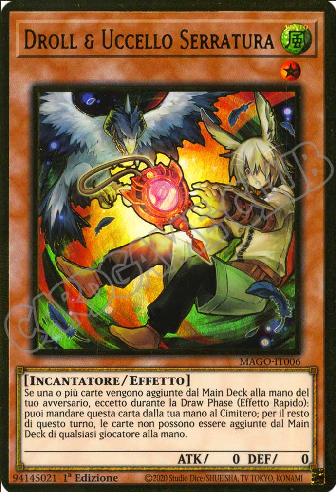 MAGO-IT006 Droll & Uccello Serratura premium rara oro 1a Edizione (IT) -NEAR MINT-