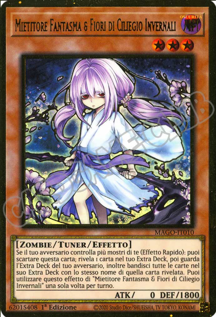 MAGO-IT010 Mietitore Fantasma & Fiori di Ciliegio Invernali (Versione B) premium rara oro 1a Edizione (IT) -NEAR MINT-