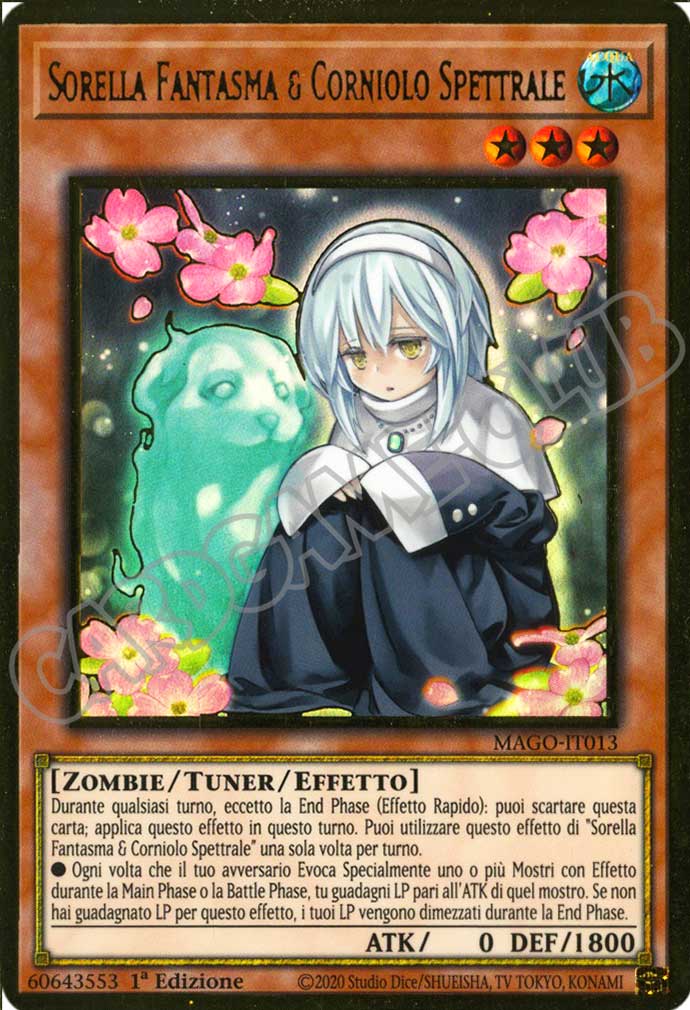 MAGO-IT013 Sorella Fantasma & Corniolo Spettrale (Versione B) premium rara oro 1a Edizione (IT) -NEAR MINT-
