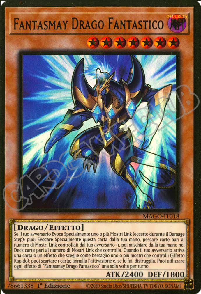MAGO-IT018 Fantasmay Drago Fantastico premium rara oro 1a Edizione (IT) -NEAR MINT-