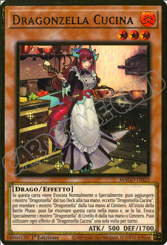 MAGO-IT022 Dragonzella Cucina premium rara oro 1a Edizione (IT) -NEAR MINT-