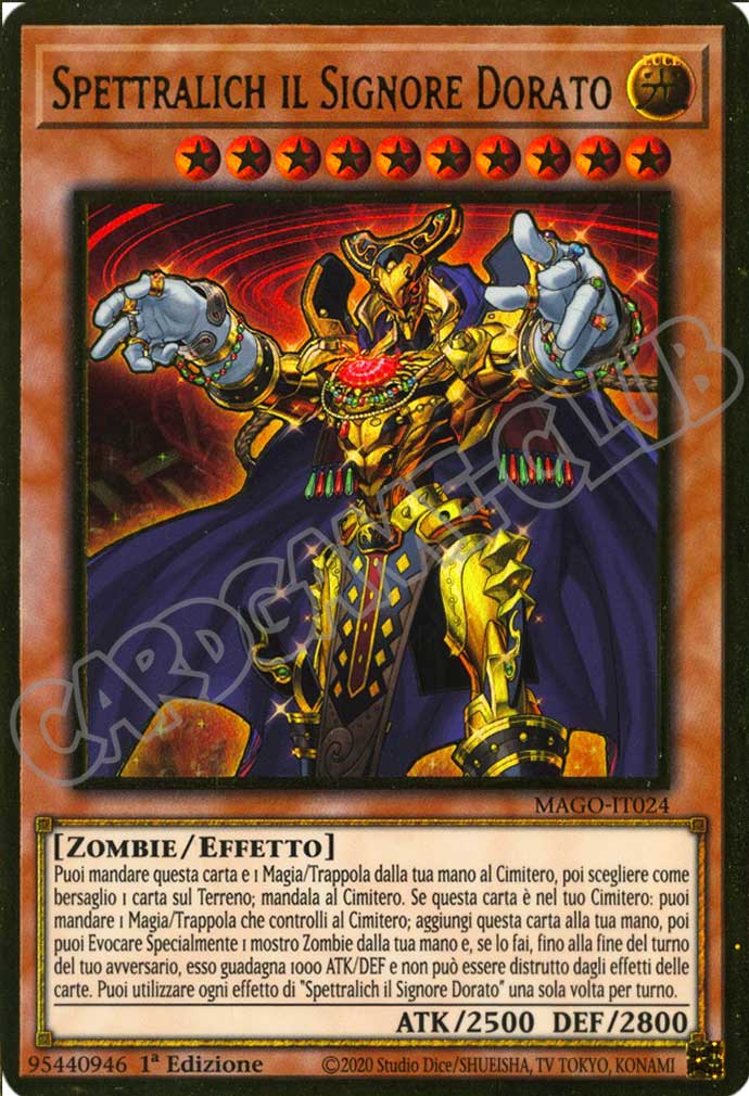 MAGO-IT024 Spettralich il Signore Dorato premium rara oro 1a Edizione (IT) -NEAR MINT-