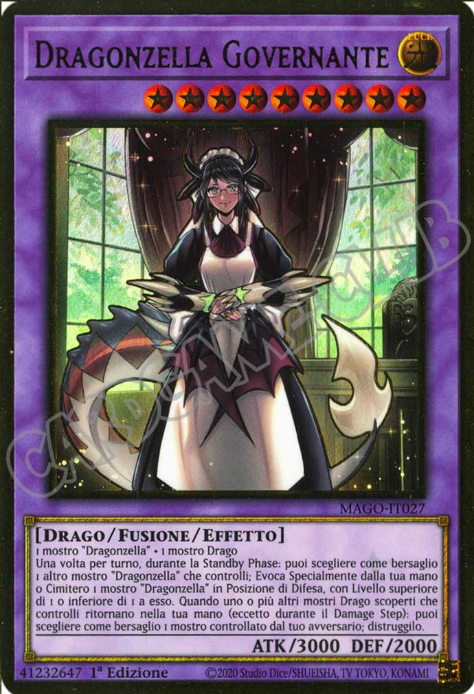 MAGO-IT027 Dragonzella Governante premium rara oro 1a Edizione (IT) -NEAR MINT-
