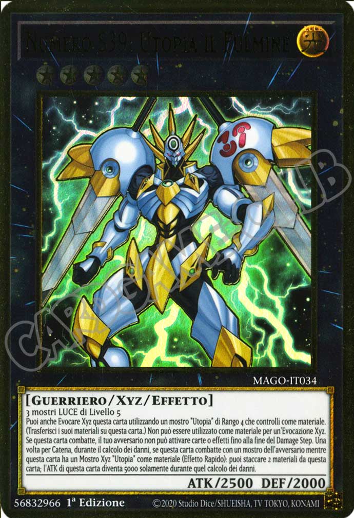 MAGO-IT034 Numero S39: Utopia il Fulmine premium rara oro 1a Edizione (IT) -NEAR MINT-