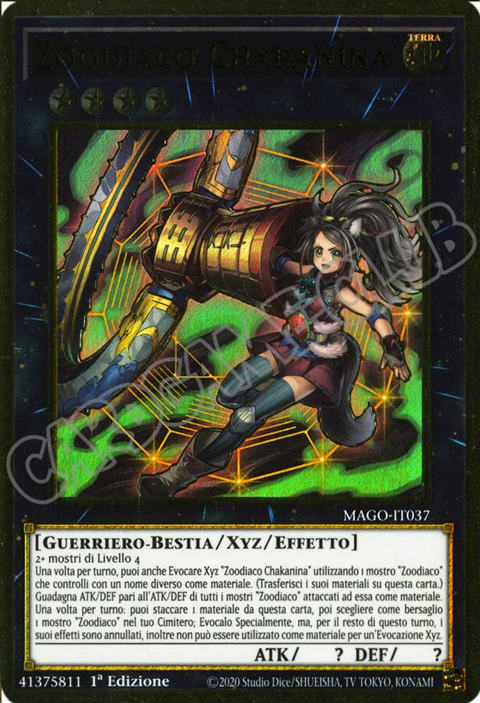 MAGO-IT037 Zoodiaco Chakanina premium rara oro 1a Edizione (IT) -NEAR MINT-