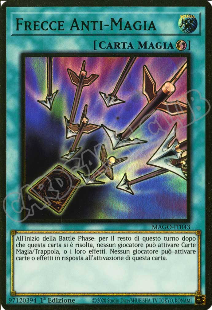MAGO-IT043 Frecce Anti-Magia premium rara oro 1a Edizione (IT) -NEAR MINT-