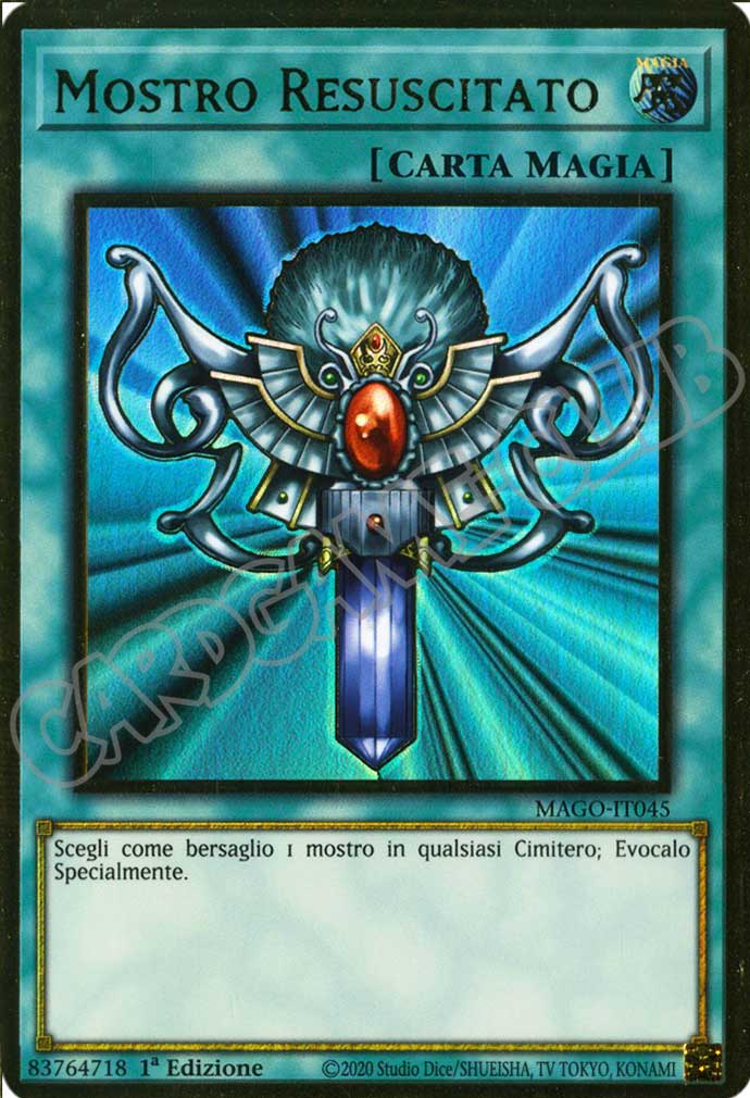 MAGO-IT045 Mostro Resuscitato premium rara oro 1a Edizione (IT) -NEAR MINT-