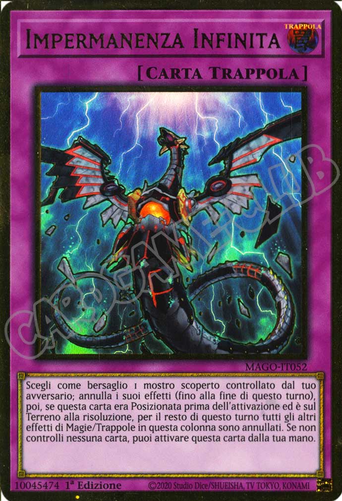 MAGO-IT052 Impermanenza Infinita premium rara oro 1a Edizione (IT) -NEAR MINT-